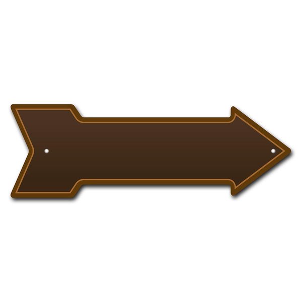 Amistad 24 in. Brown Arrow Sign AM2679050